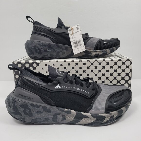 Adidas By Stella McCartney Ultraboost 23 Shoes - Adidas By Stella McCartney Ultraboost 23 Women's Black Shoes HQ8666 Size 10 NWT